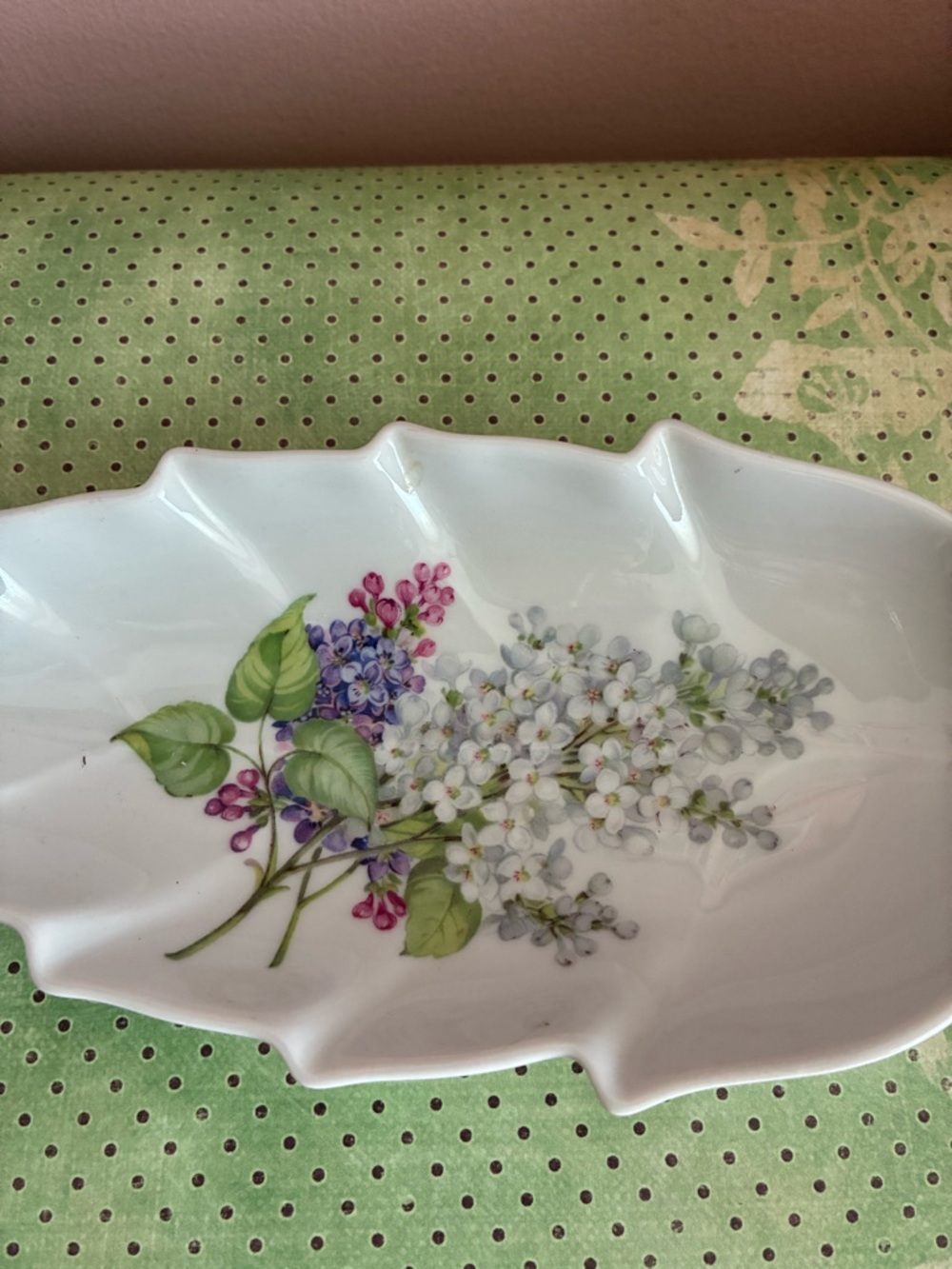 Old Nuremberg leaf dish.